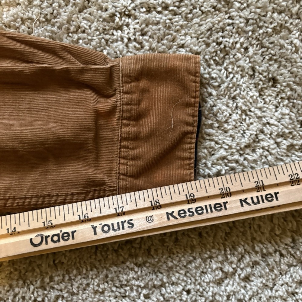 Barbour Men's Ramsey Corduroy Tailored Fit Shirt Size L Sandstone Long Sleeve - Picture 5 of 9